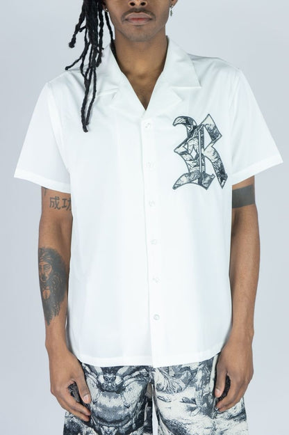 Rebel Life Camp Shirts - White