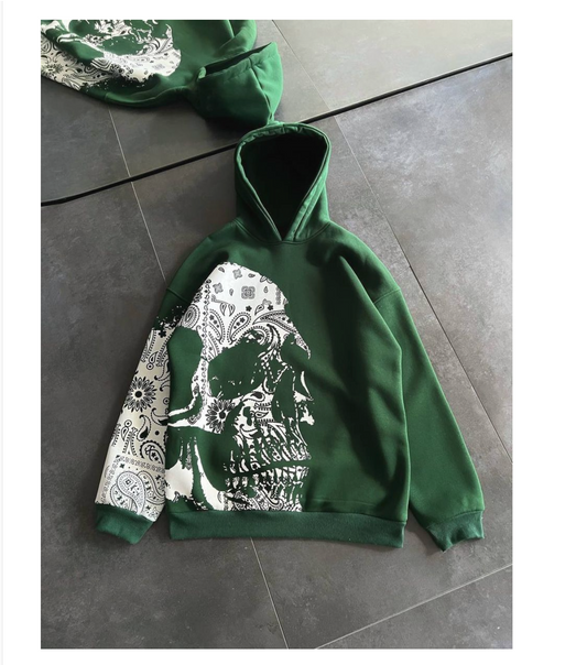 Skull Hoodie (FW25-210 Green)