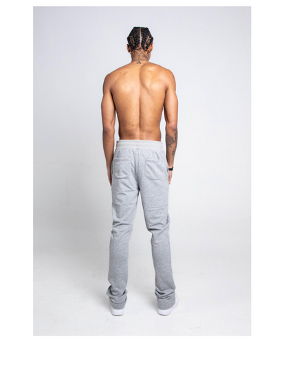 Stacked Fleece Pants - Gray (M5690)