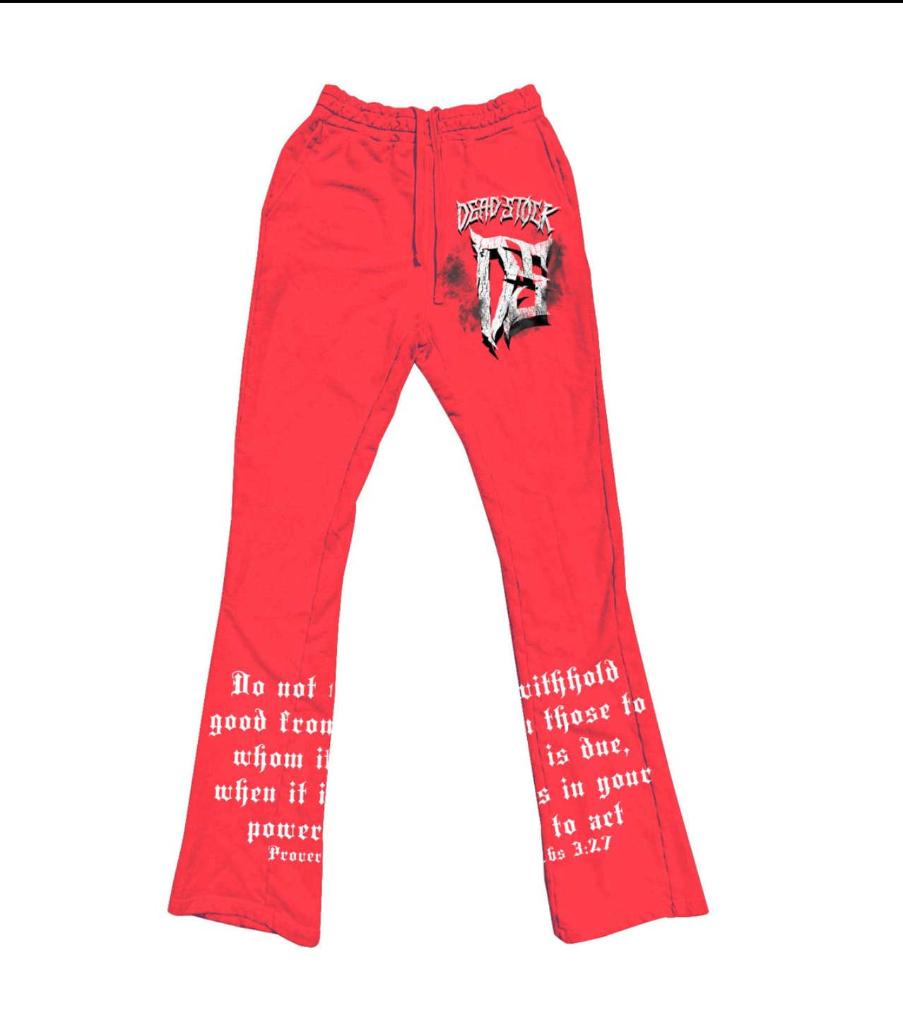 Supper Garment Dye Stack Pants Red (D2431)