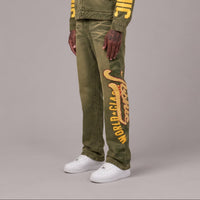 2026 Varsity Graphic Denim Jeans - Men's Streetwear Pants