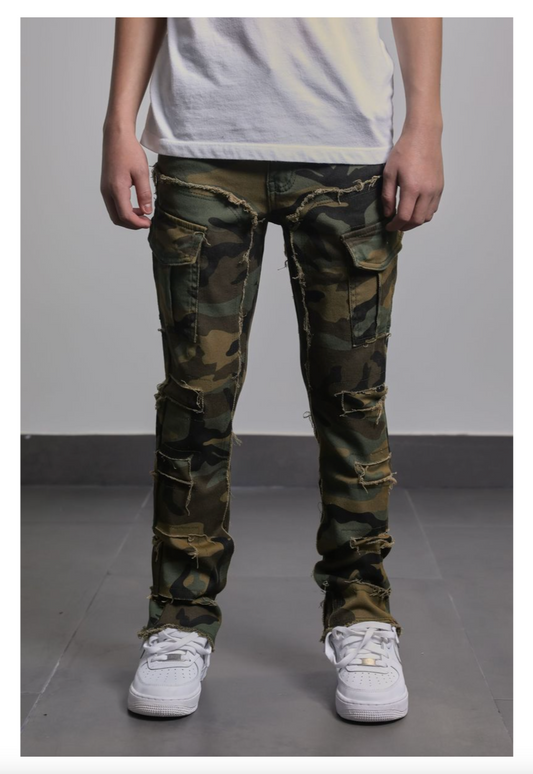 Santo Stacked Jeans (AJK3030 OG Camo)