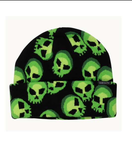 Green Skulls Beanie (STY2361)