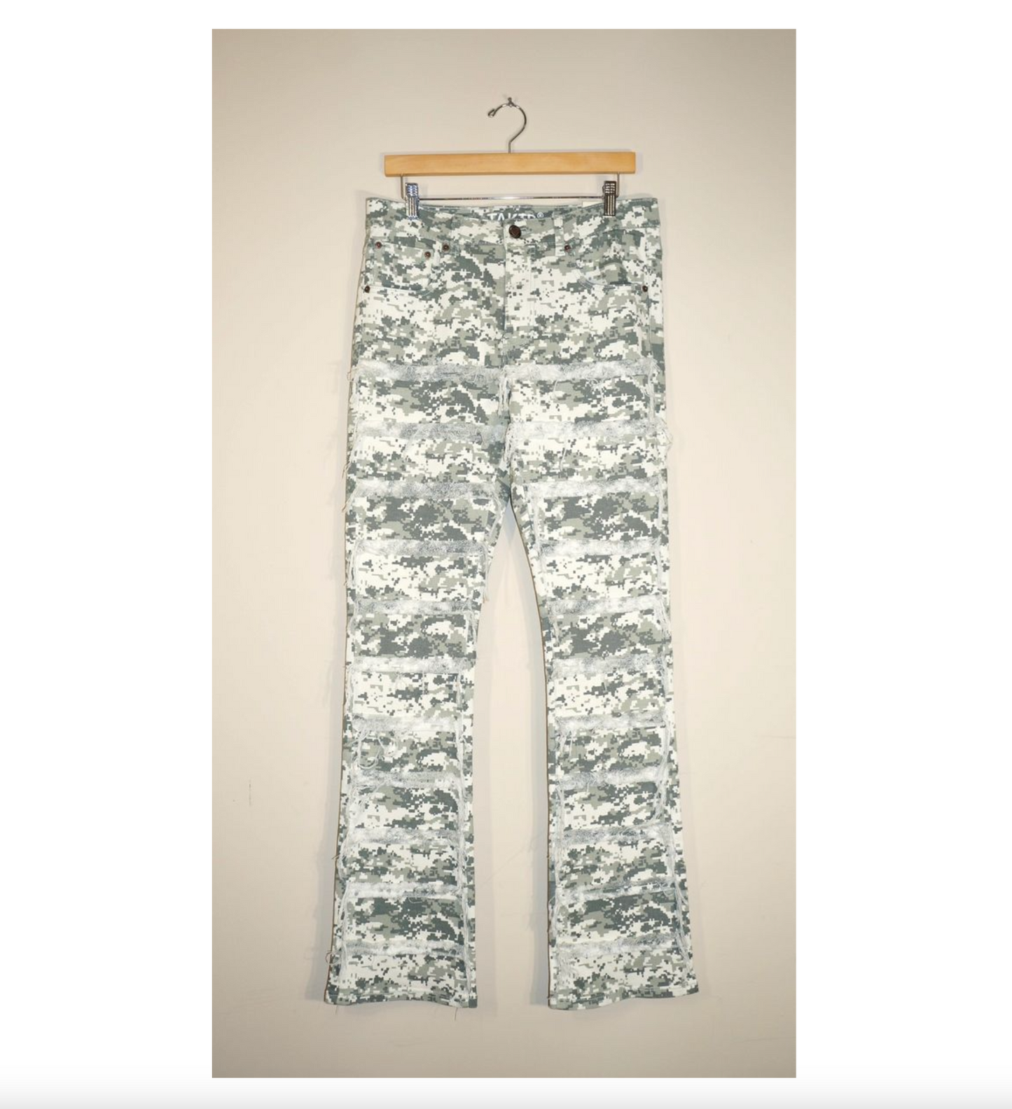 B2107, "Flare Fit" Twill Camo Pants (B2107) - City Camo