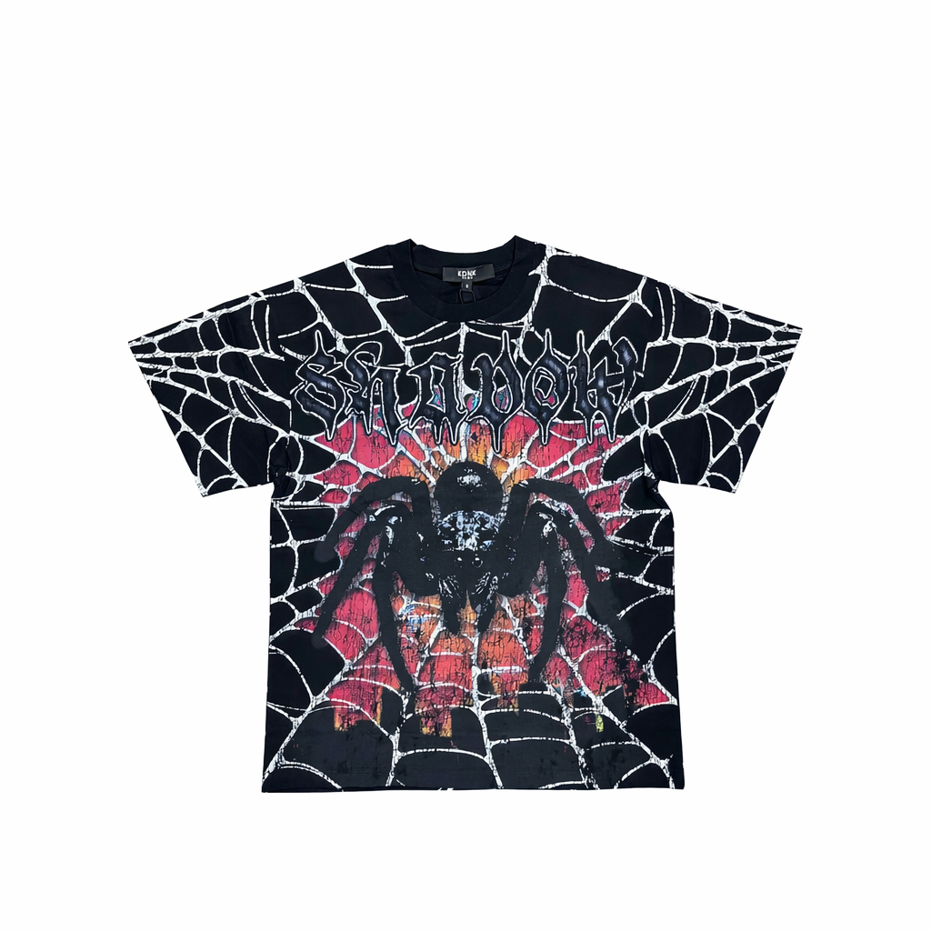 Shadow Spider Graphic Tee - Black