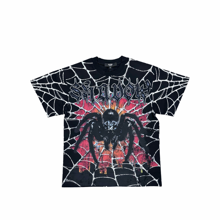 Shadow Spider Graphic Tee - Black