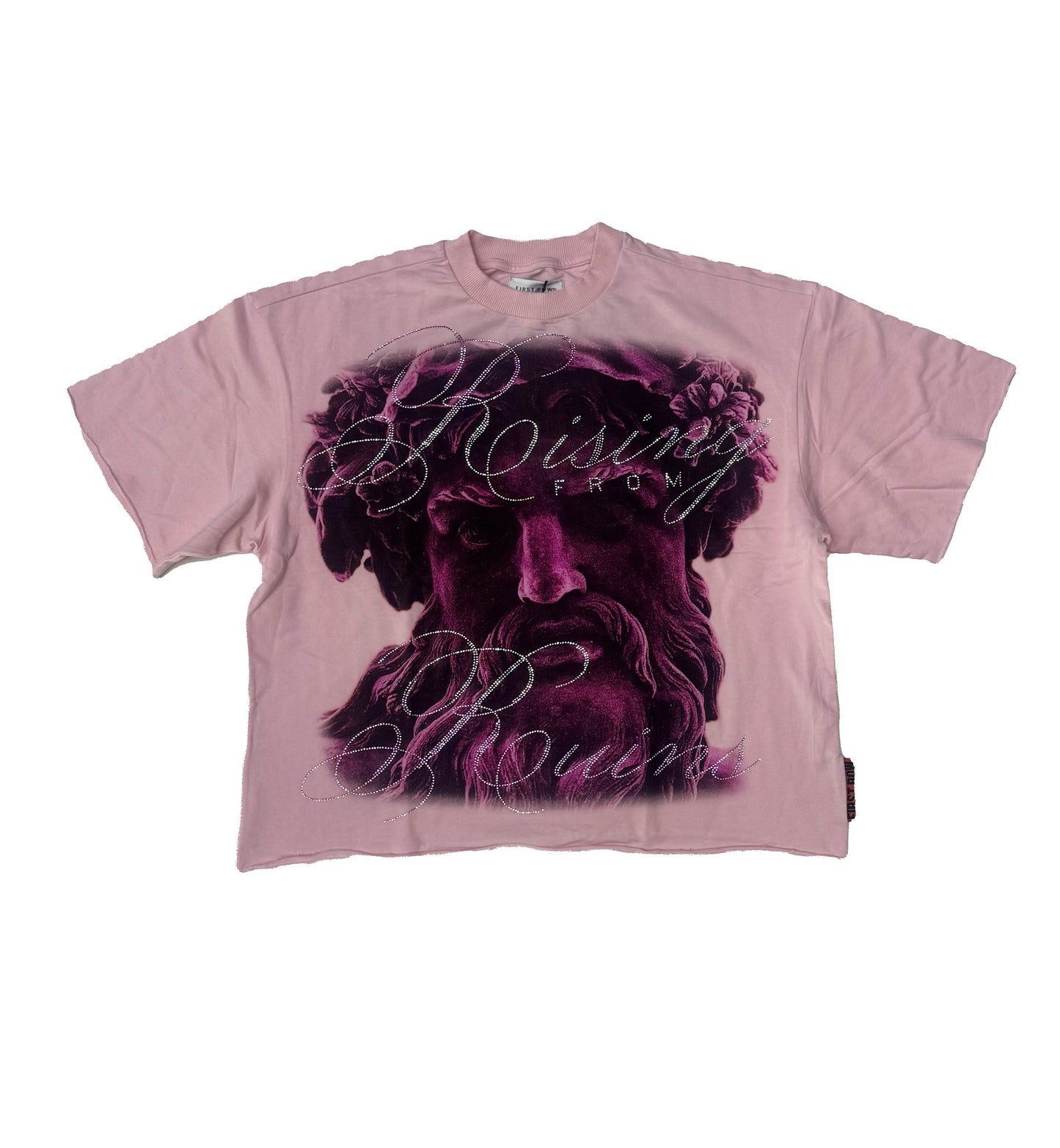 First Row Crop Tee Stone - Pink