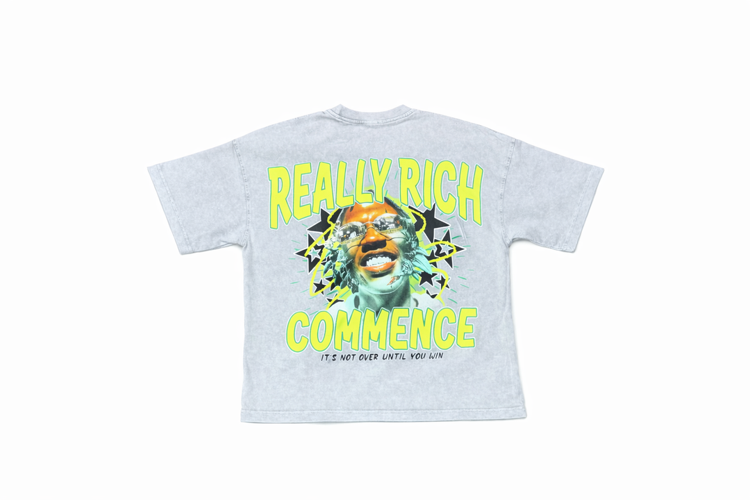Really Rich Graphic Tee - Light Gray