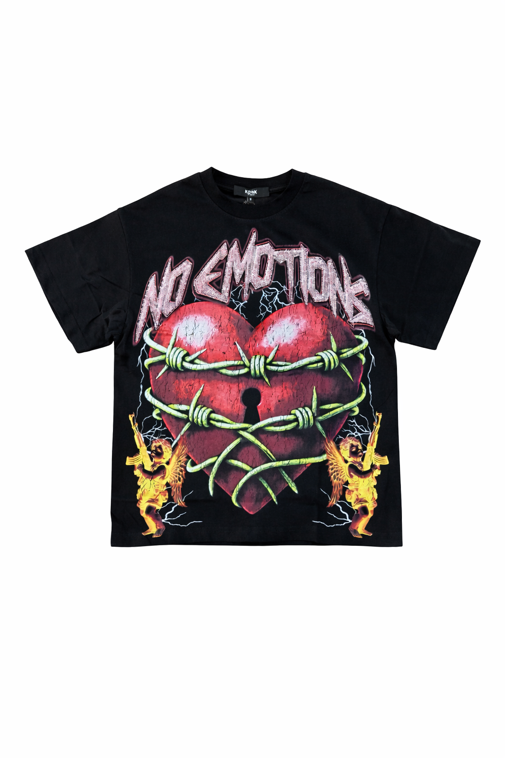 No Emotions Graphic Tee - Black