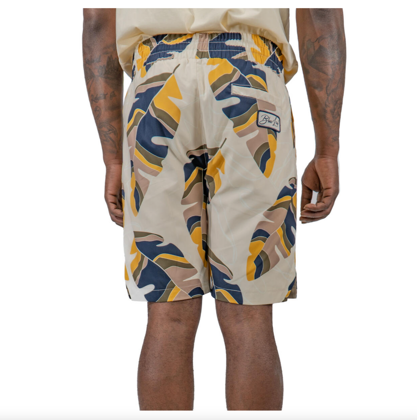 Signature Leaf Shorts - Multi Natural