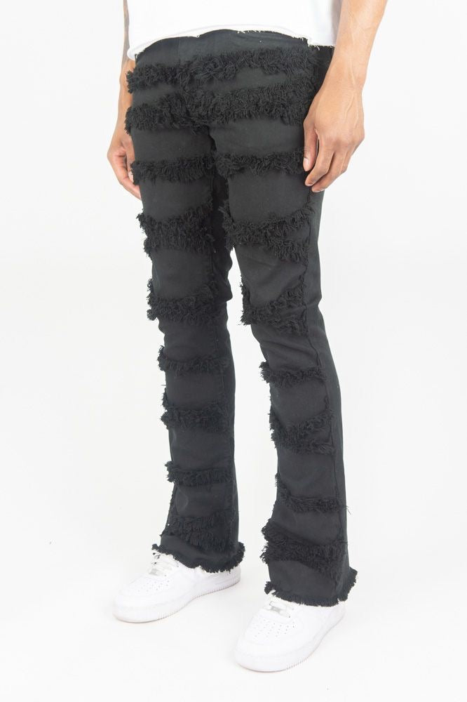 X-FRAYED TWILL PANTS