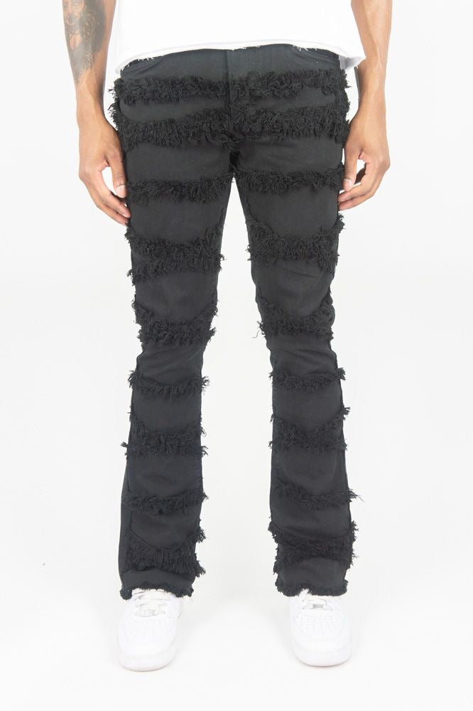 X-FRAYED TWILL PANTS