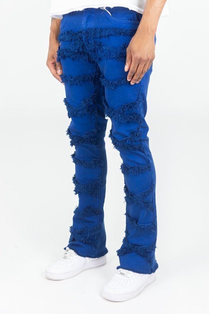 X-FRAYED TWILL PANTS