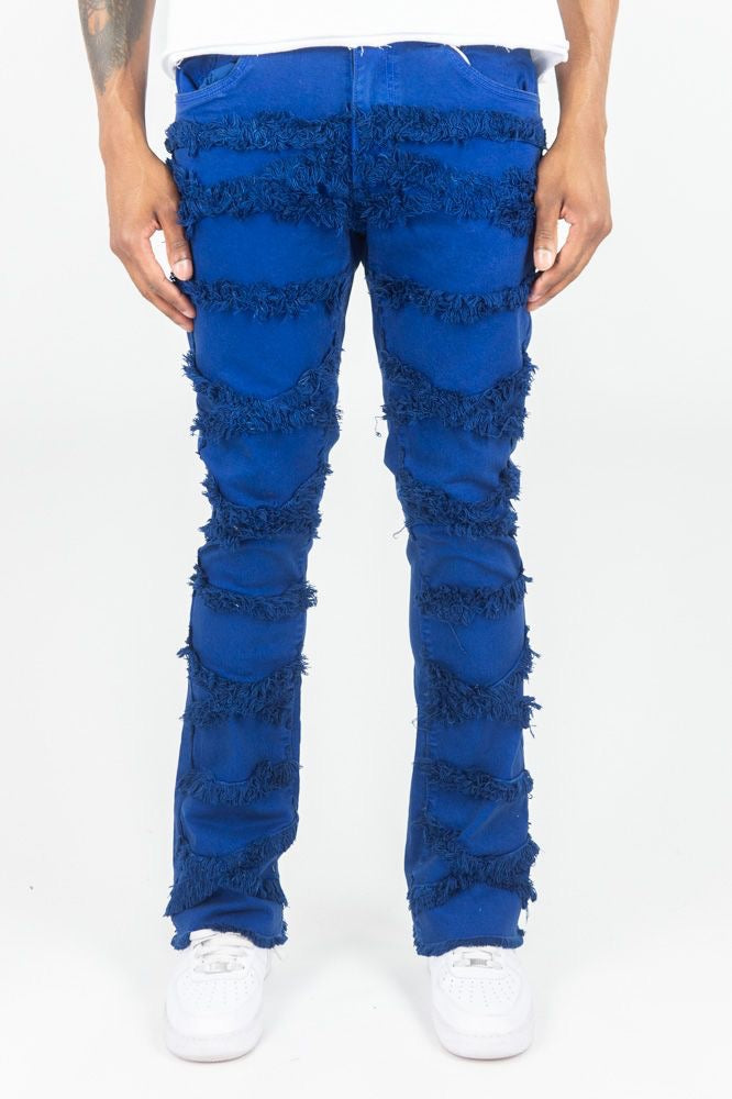 X-FRAYED TWILL PANTS