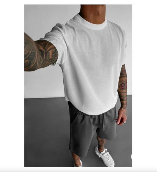 Knit T-Shirt - White