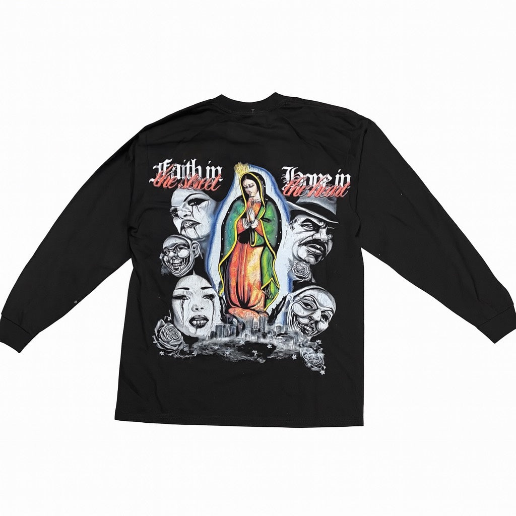 Faith In The Street Long Sleeve - Black