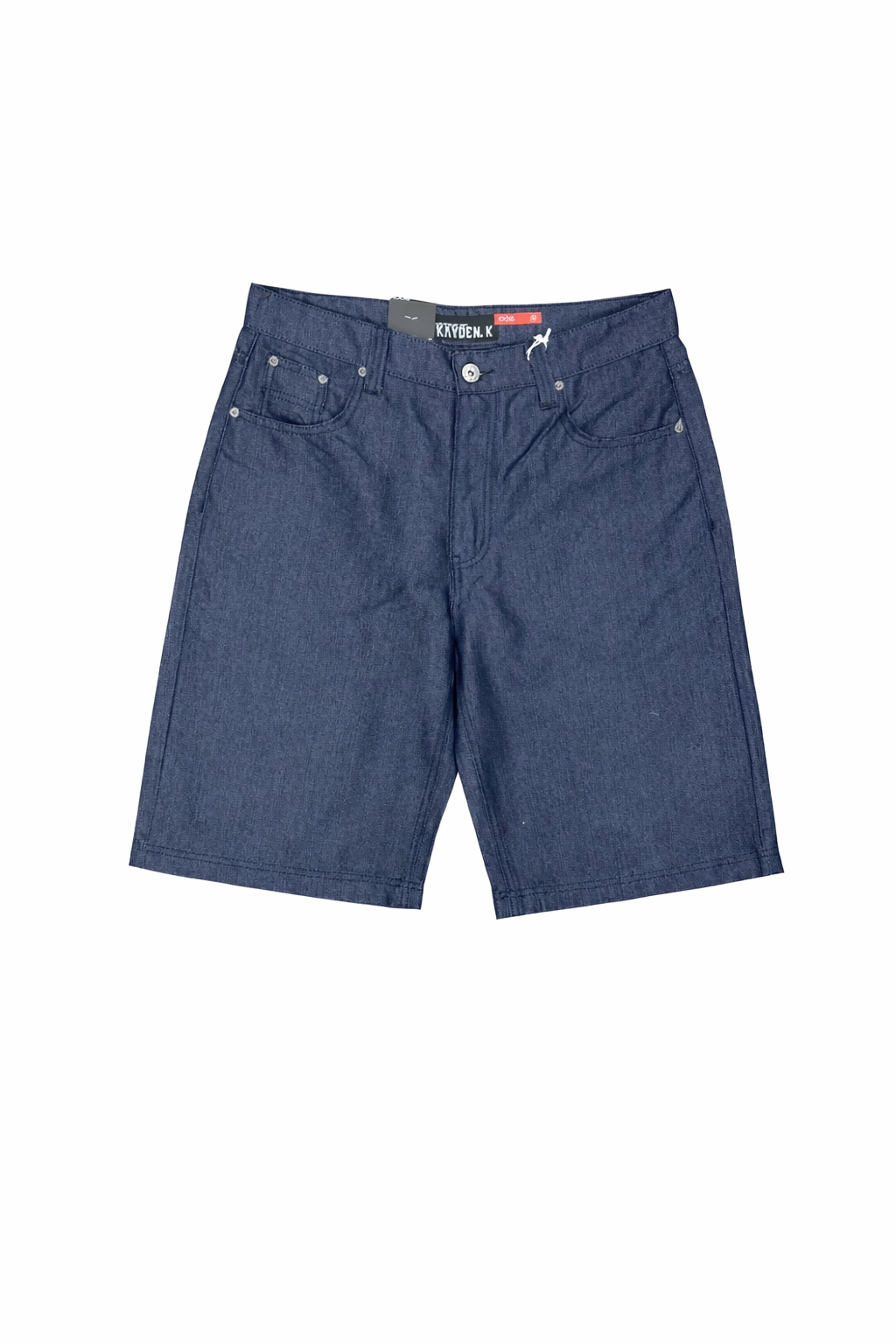 Blank Denim Shorts - Blue