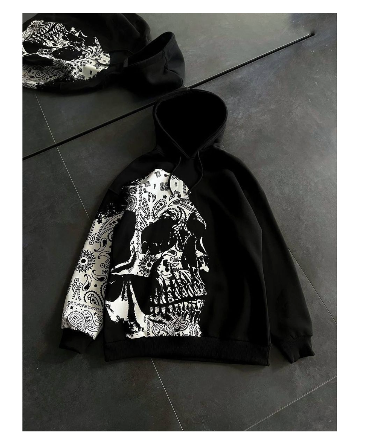 Skull Hoodie (FW25-210 Black)