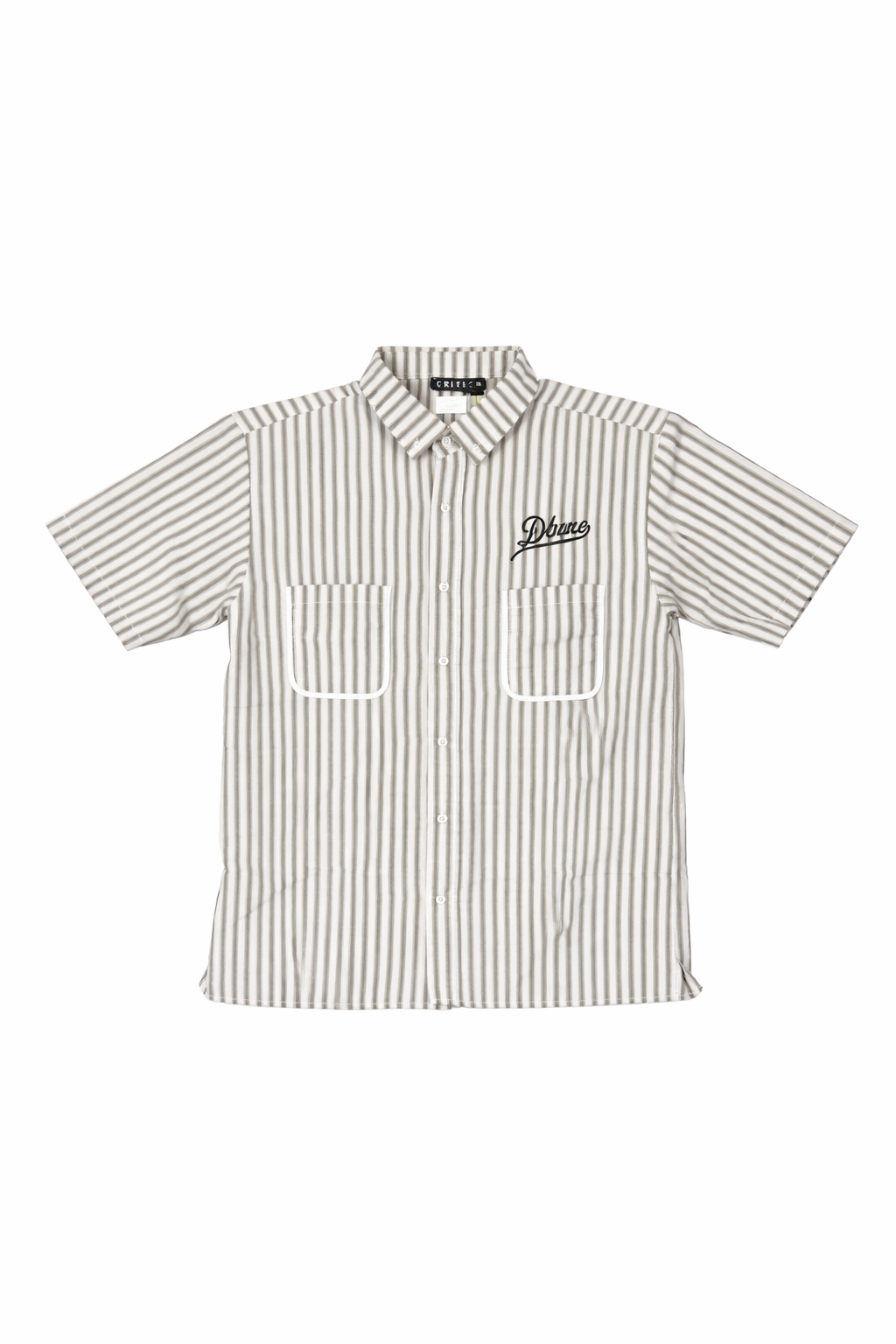 Deluxe Button Up - Striped Gray