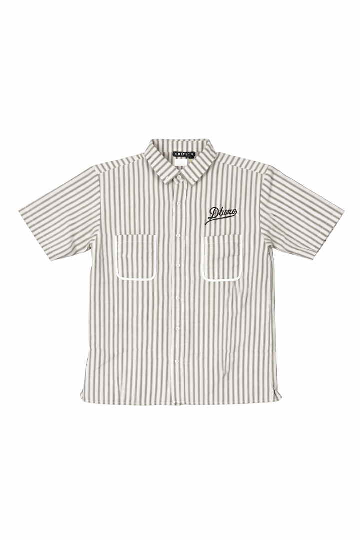 Deluxe Button Up - Striped Gray