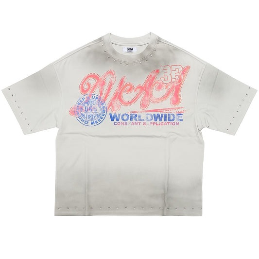 Duaa WorldWide Oversized Tee - Washed Grey