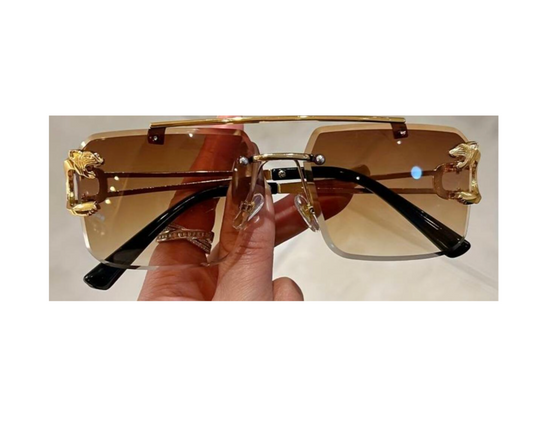 Sunglasses (rs2438) -Gold/Brown