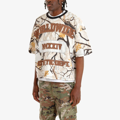 World Wide Cropped Tee - White