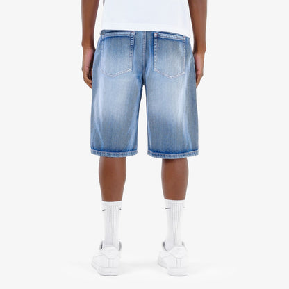 Distress Denim Short - Ice Blue