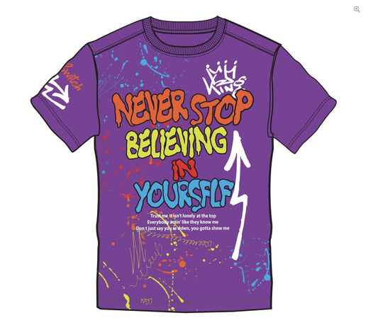 SF1049 Purple Never Stop Tee