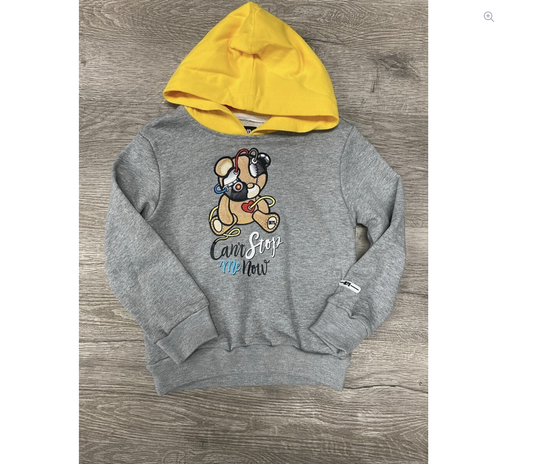 H276T Heather Grey - Kids Hoodie Can't Stop Me Now