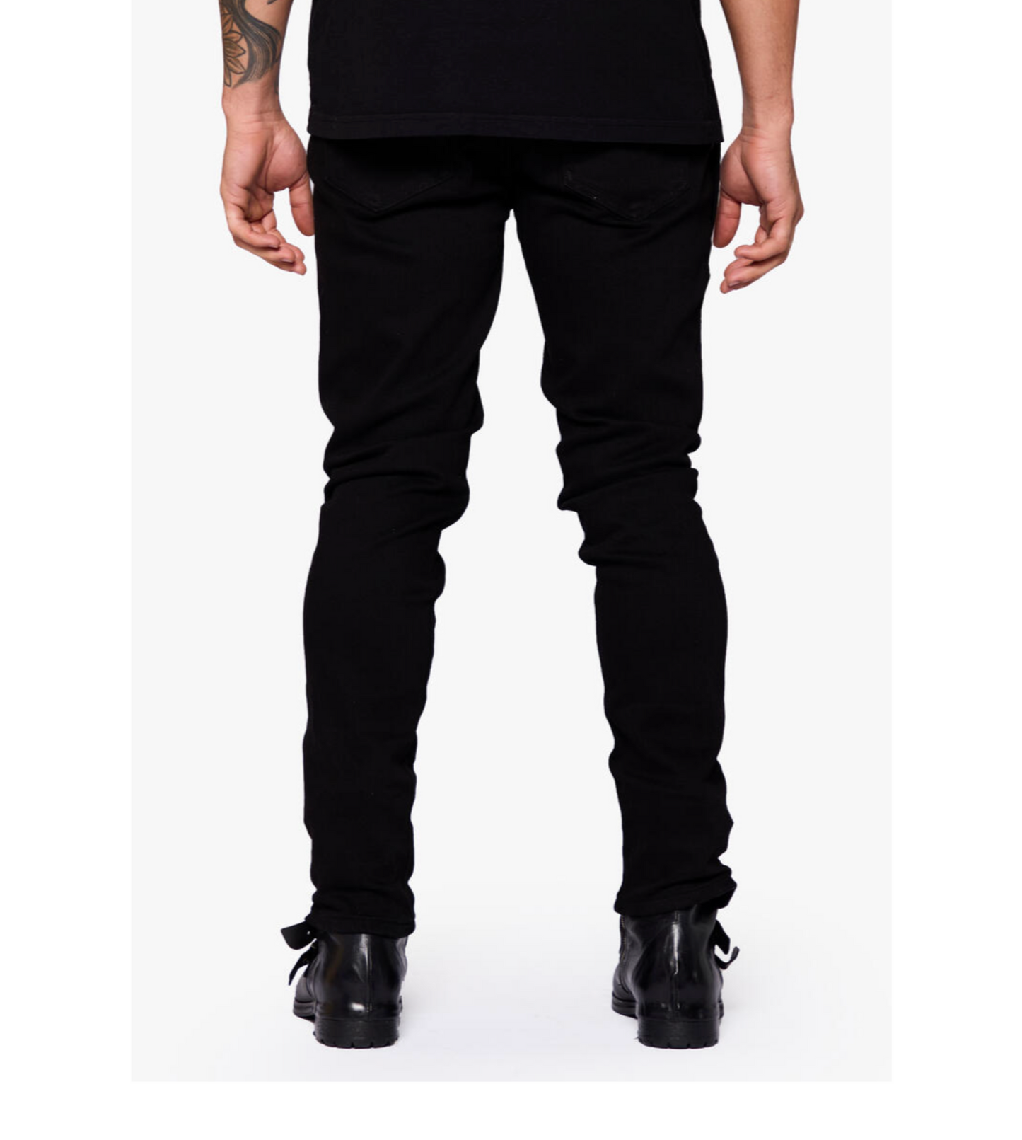 Stitch Athletic Fit Jeans - Jet Black