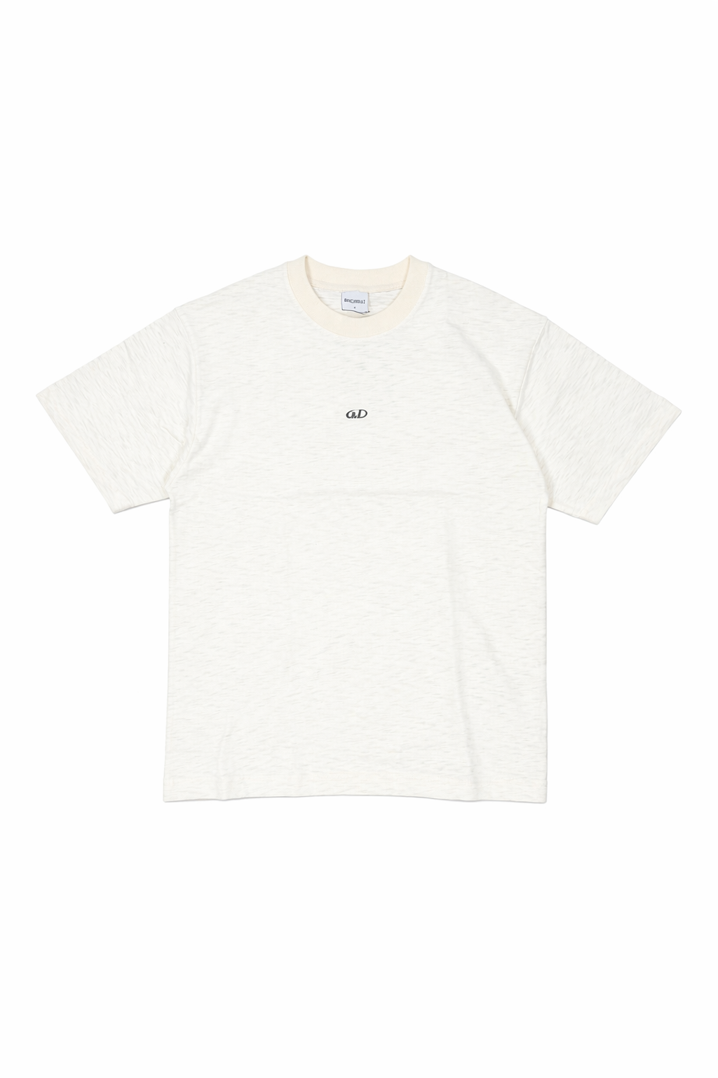 Jacquard Label Tee - Ecru