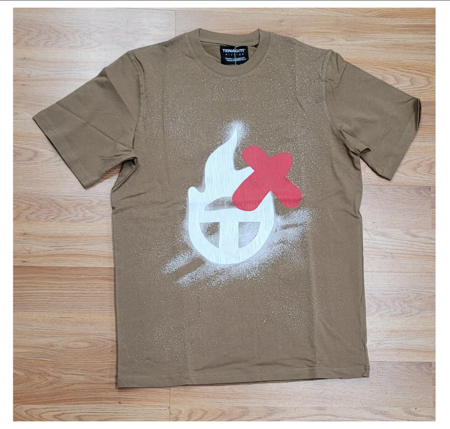 X Spray Tee - Khaki