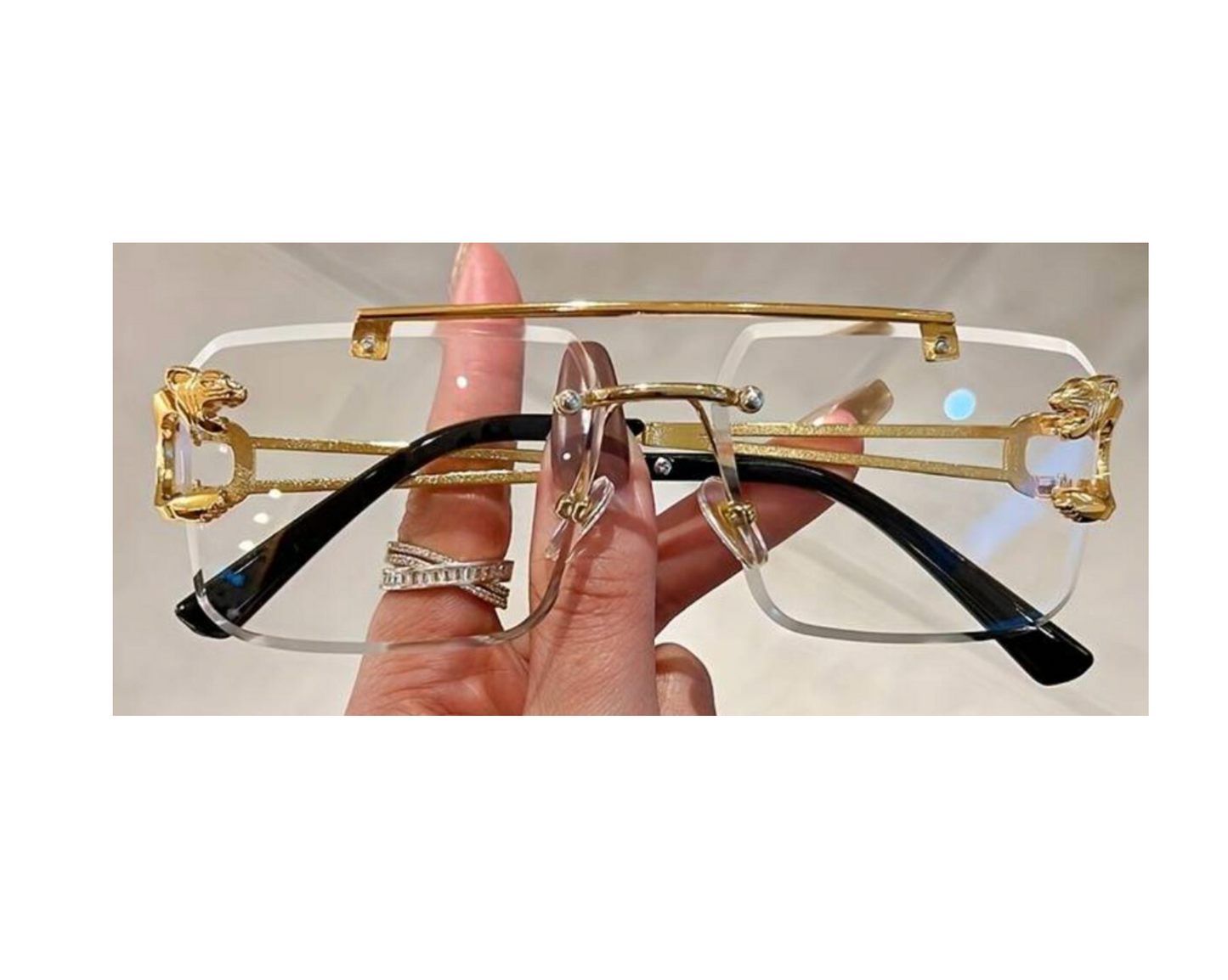 Sunglasses (rs2437) -Gold/clear