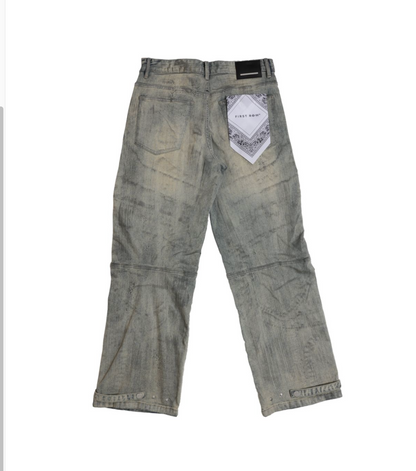 Motor Racing Y2k Denim Pants (Frd3117)