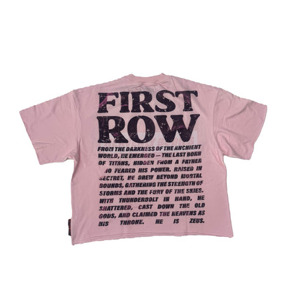 First Row Crop Tee Stone - Pink