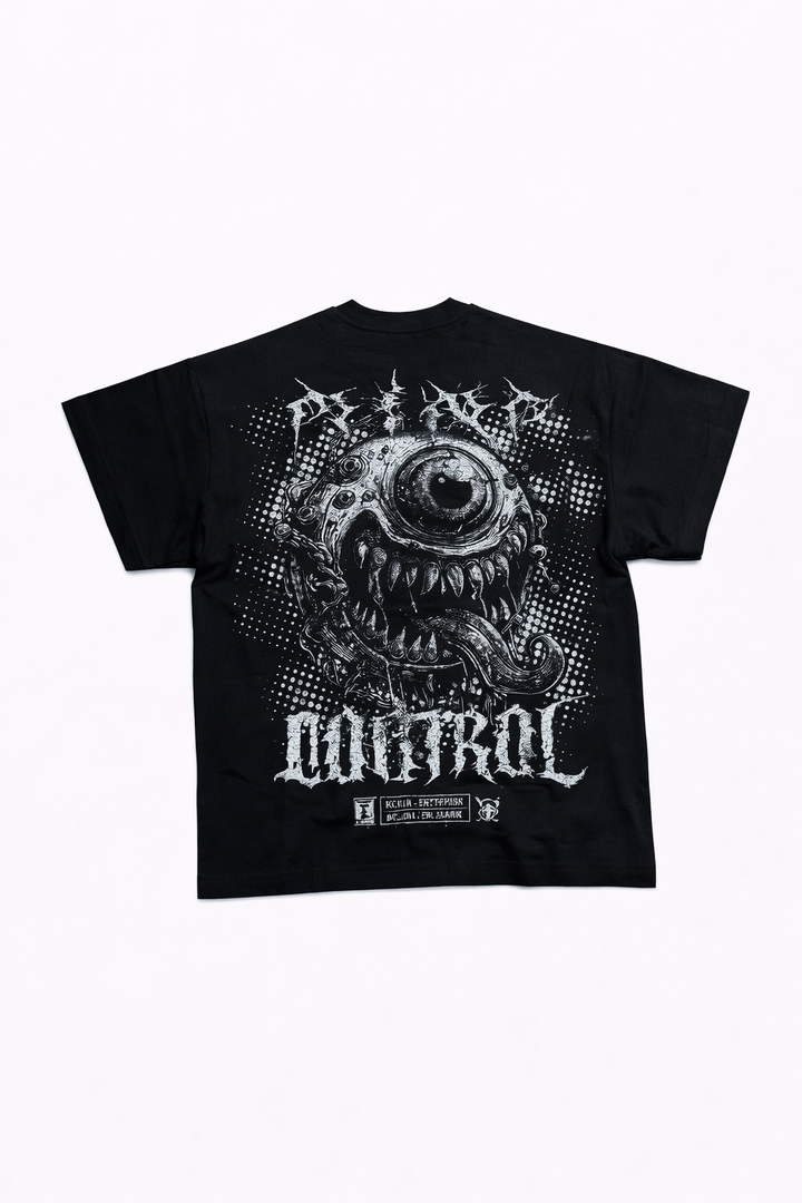 Mind Control Graphic Tee - Black