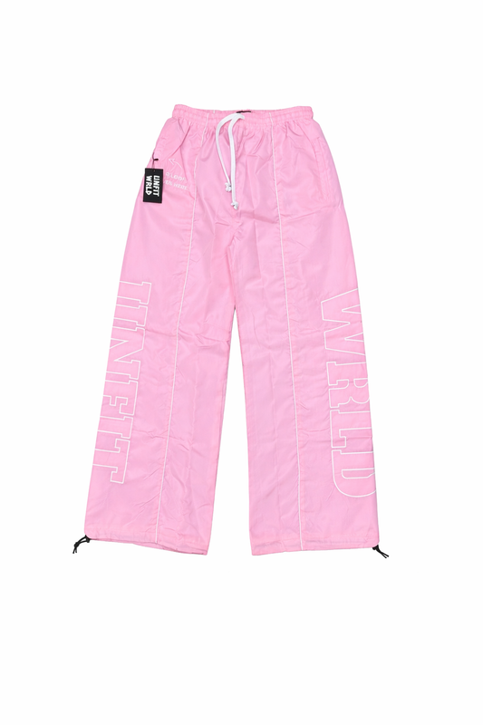 Unftd Wrld Baggy "Parachute" Pants - Pink