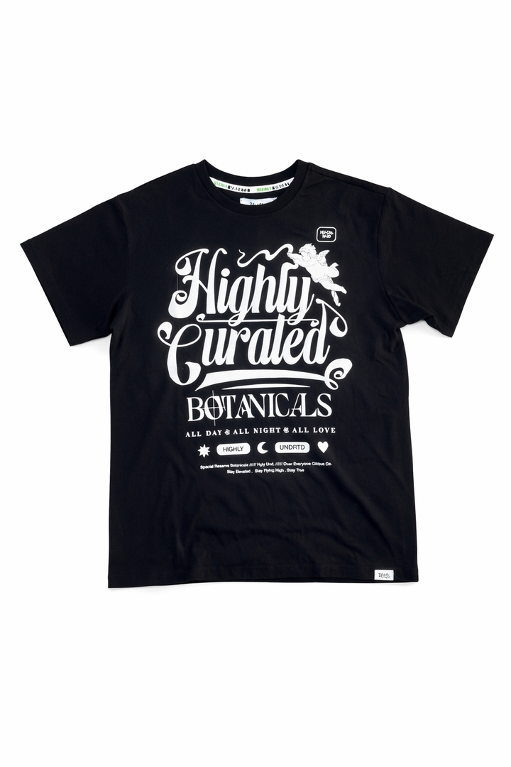 Clean Puff Angel Graphic Tee - Black