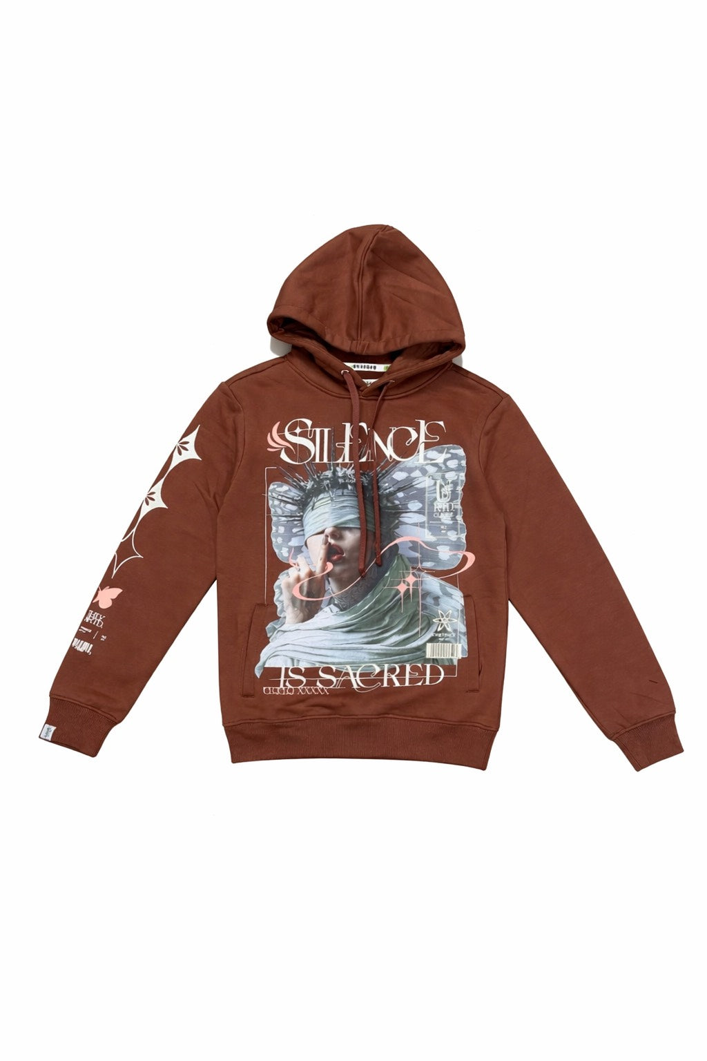 Silence Is Sacred Hoodie - Brown