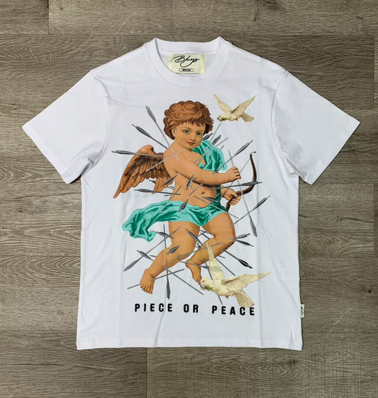 Piece Or Peace Oversized Tee - White