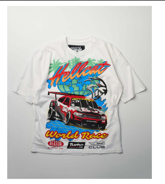 Dodge Hellcat Racing Box Tee - Oversized