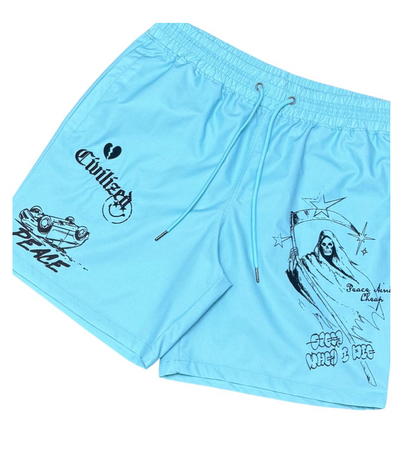 Graffiti Shorts - CV 5745 - Persian