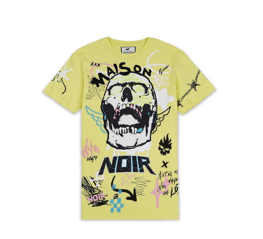 M9b32 Skull Tee - Yellow