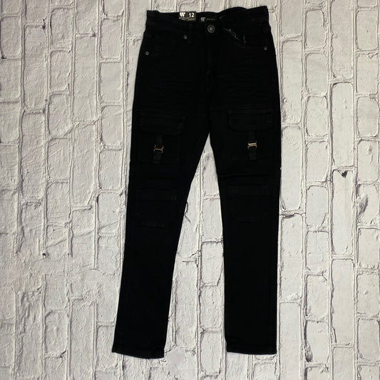 8M5598T Black Twill Kids Jeans