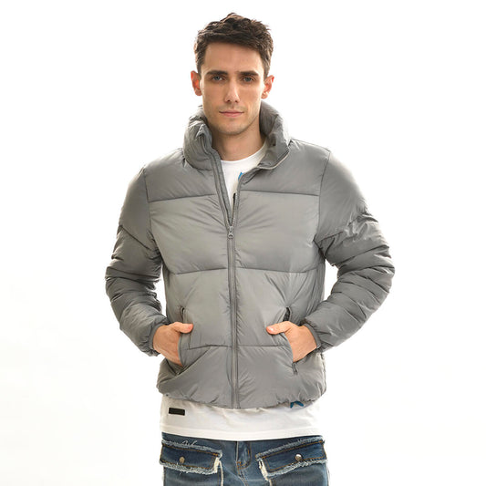 SF3852 - High Neck Padded Jacket GREY