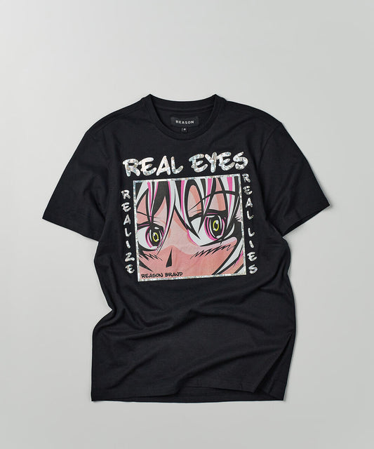 Real Eyes Tee (S140) -Black