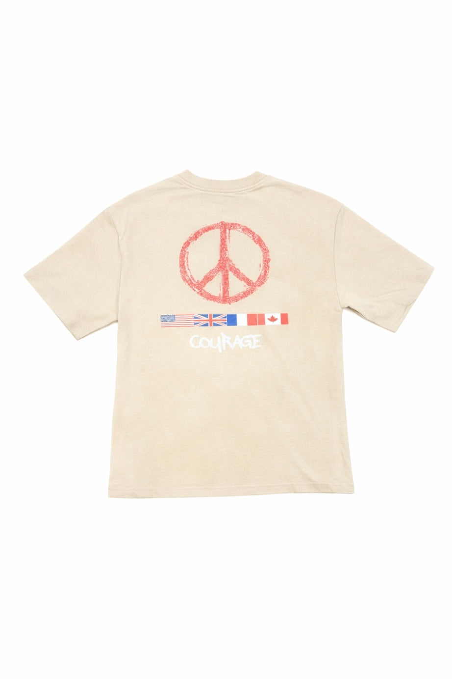 Courage Cropped Tee - Khaki