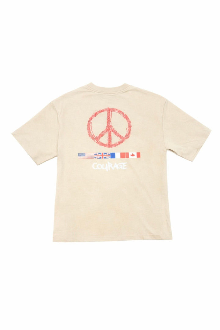 Courage Cropped Tee - Khaki
