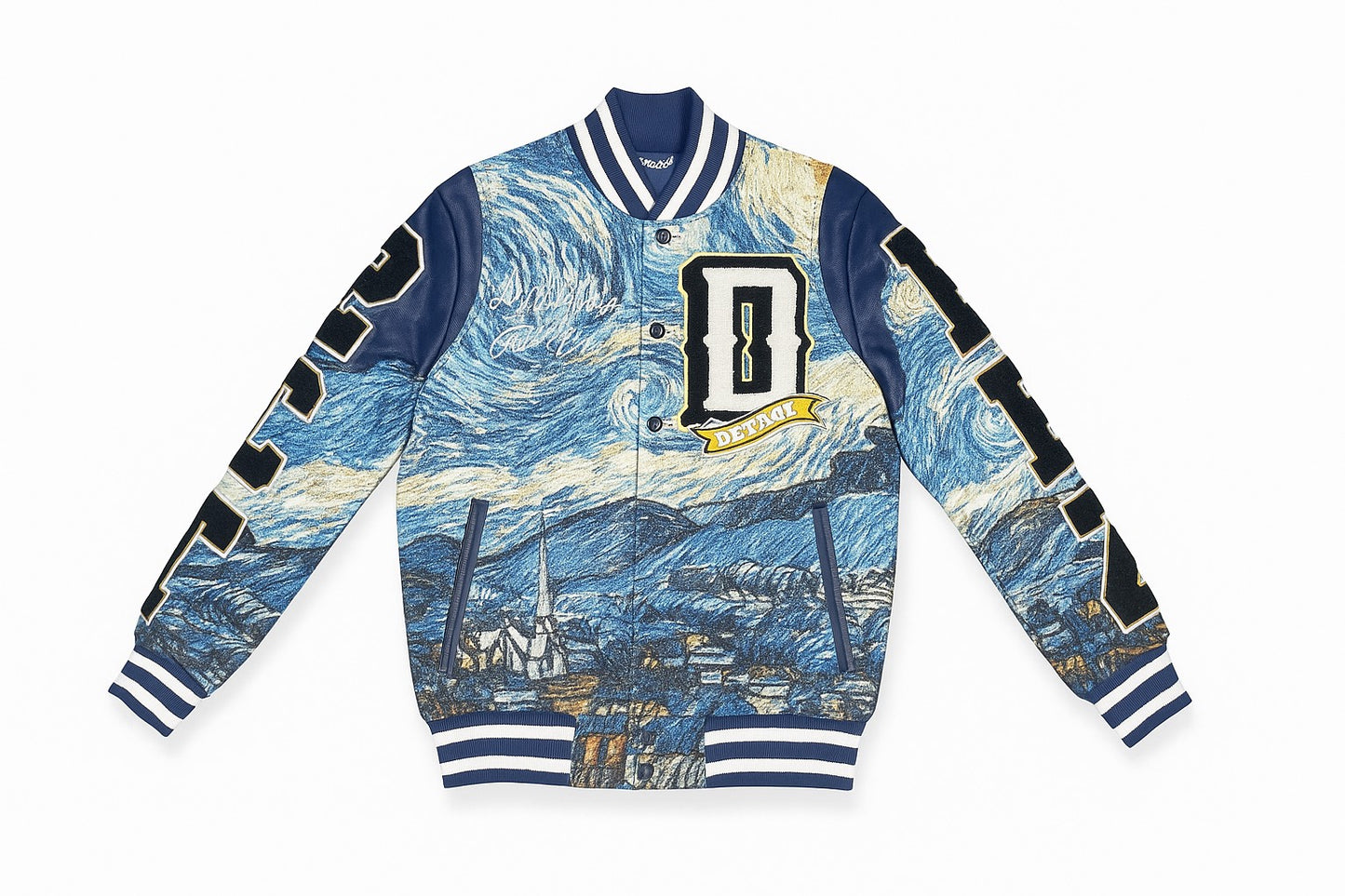 Wave Off Kanagawa Tapestry Jacket - Blue